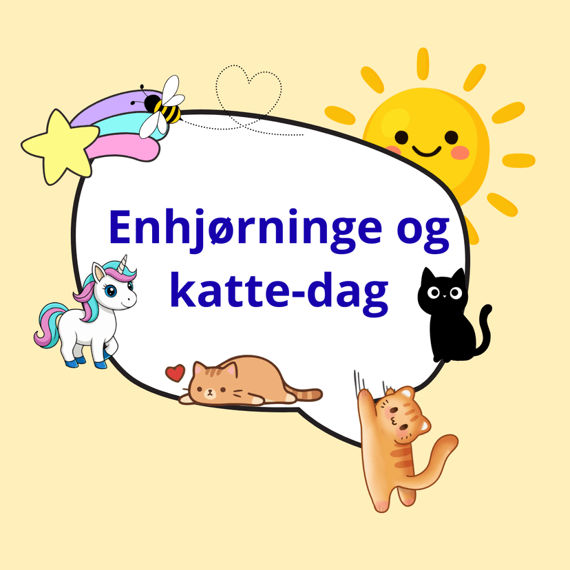 Sommer krea hold 1 dag: Enhjørninge og katte