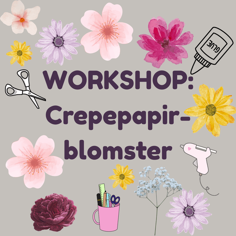 Crepepapirblomst workshop